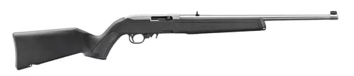 Ruger 32006 10/2222 LR 10+1 18.50" Satin Stainless Steel Barrel & Drilled & Tapped Receiver, Black Fixed w/M-LOK Polymer Stock