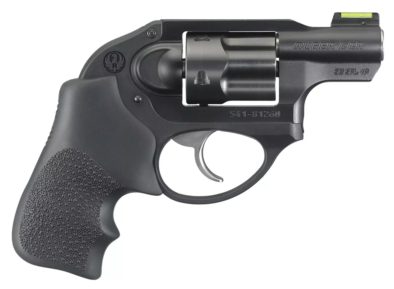 Ruger 5418 LCR38 Special +P 5 Shot 1.87″ Matte Black Barrel, Black PVD Cylinder, Matte Black Aluminum Frame, Hogue Tamer Monogrip Grip, Concealed Hammer