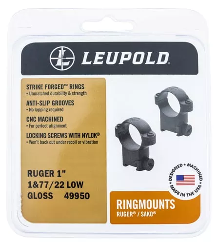 RUGER M77 MATTE SUPER HI 30MM RINGMOUNTS30mm Ringmounts Ruger M77, Super High, Matte finish Steel machined from solid stock