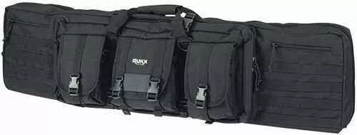 RUKX Gear Tactical Double Gun Case Black 600D PolTRUEter 42"