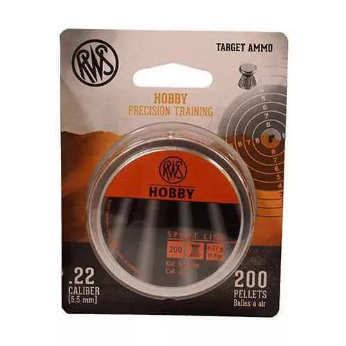 RWS Hobby Sport Line Pelletsm .22 Caliber, Per 200 Md: 2317401
