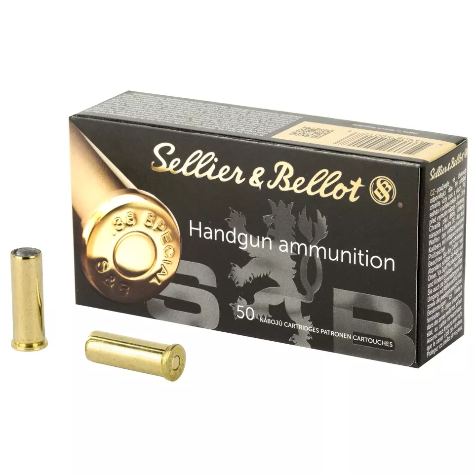 S&B .38 Special 148 Grain Wadcutter Ammunition - Box of 50