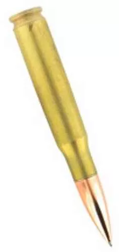 S&W Pepper Spray CBG1018 Bullet Twist Pen Gold Brass