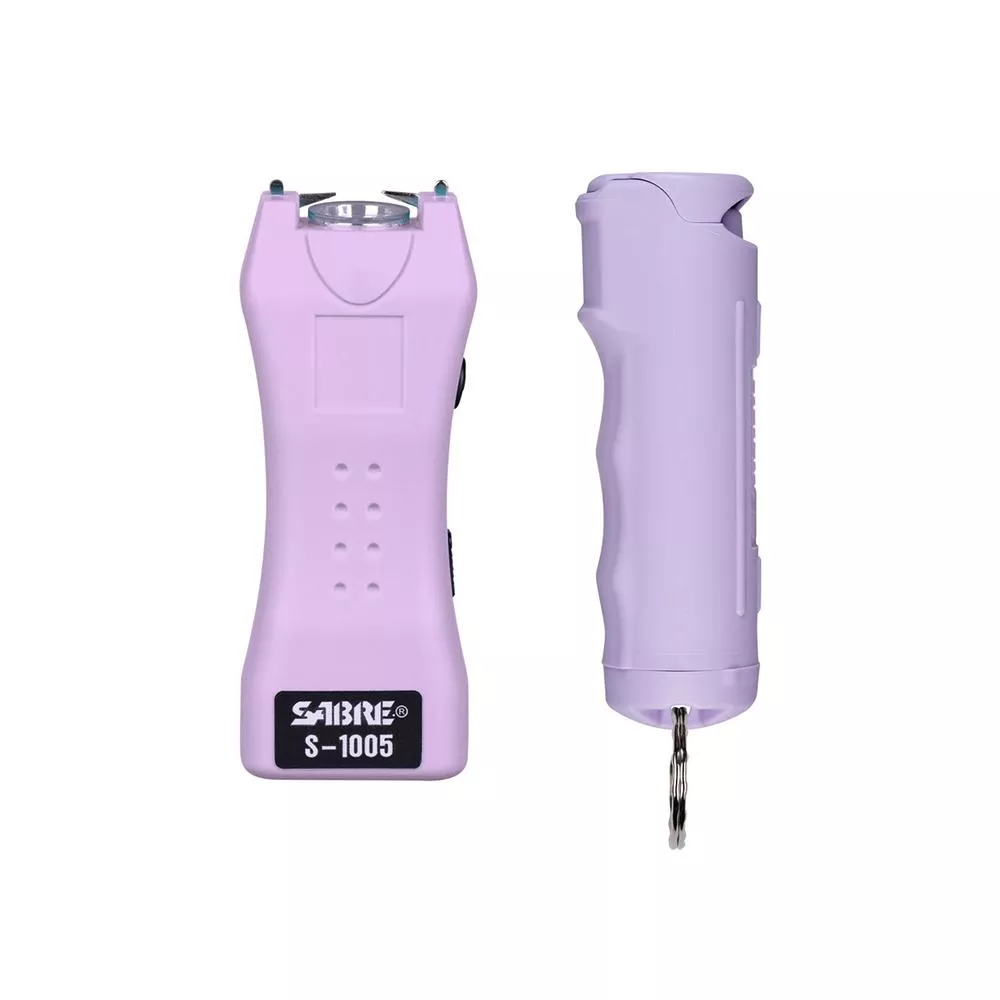 Sabre Pepper Spray and 2-in-1 Stun Gun Multi-Range Protection Pack Purple