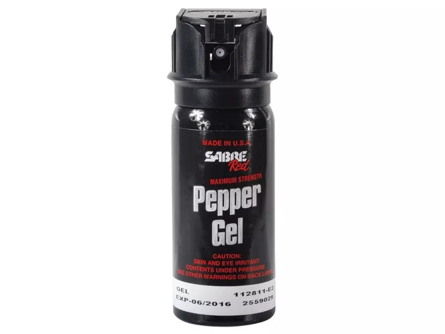 Sabre Red 1.8 oz Flip Top Pepper Spray Gel with Holster-Gel