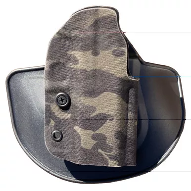 Safariland Gravity, Outside Waistband Holster, Paddle Attachment, Cordura Finish, MultiCam Black, Fits GLOCK 48/43X, Laminate Construction, Right Hand 1338191