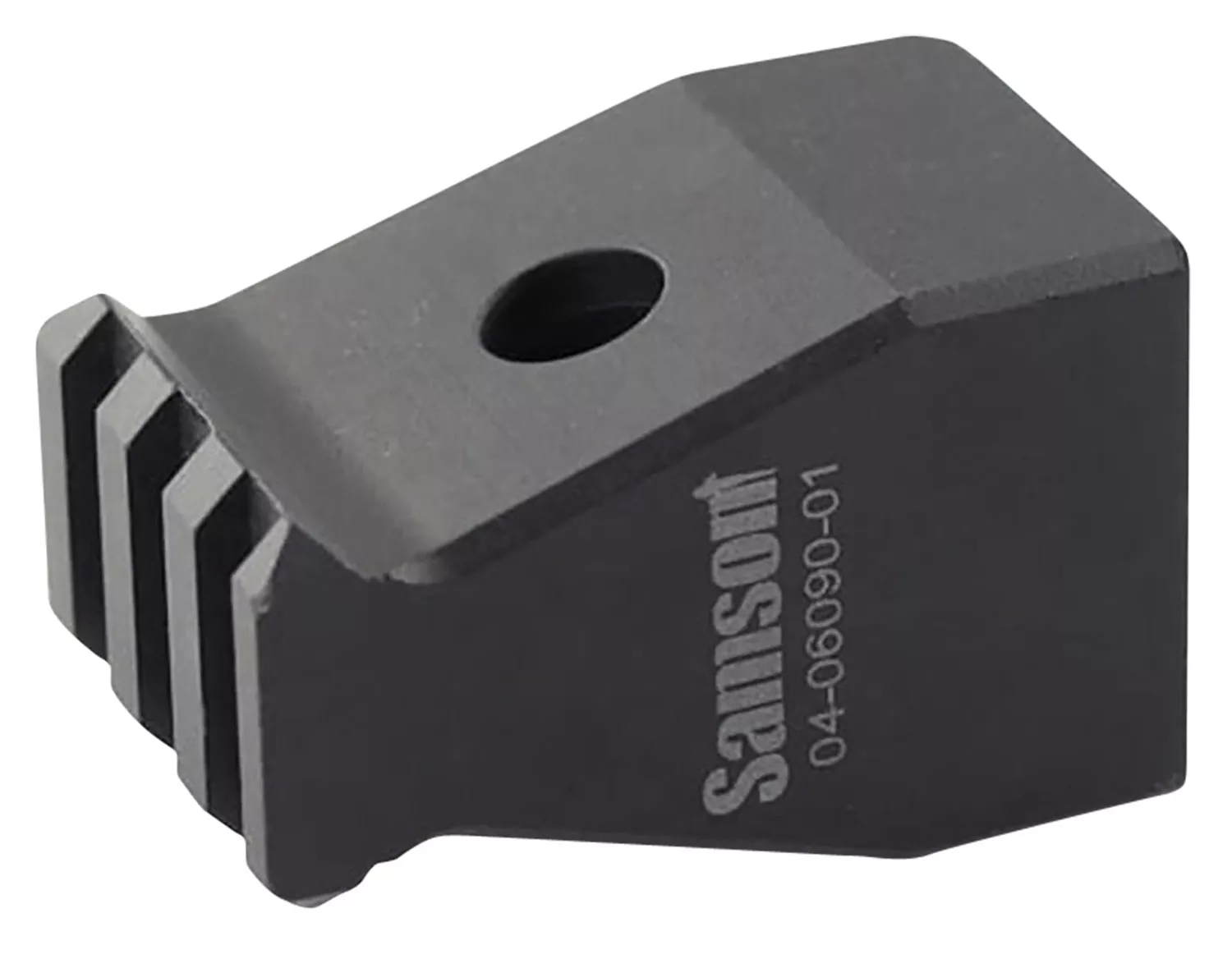 Samson 040609001 Rear Trunnion Stock AdapterPicatinny Rail, Black Anodized Aluminum, Fits Most AK-Platform