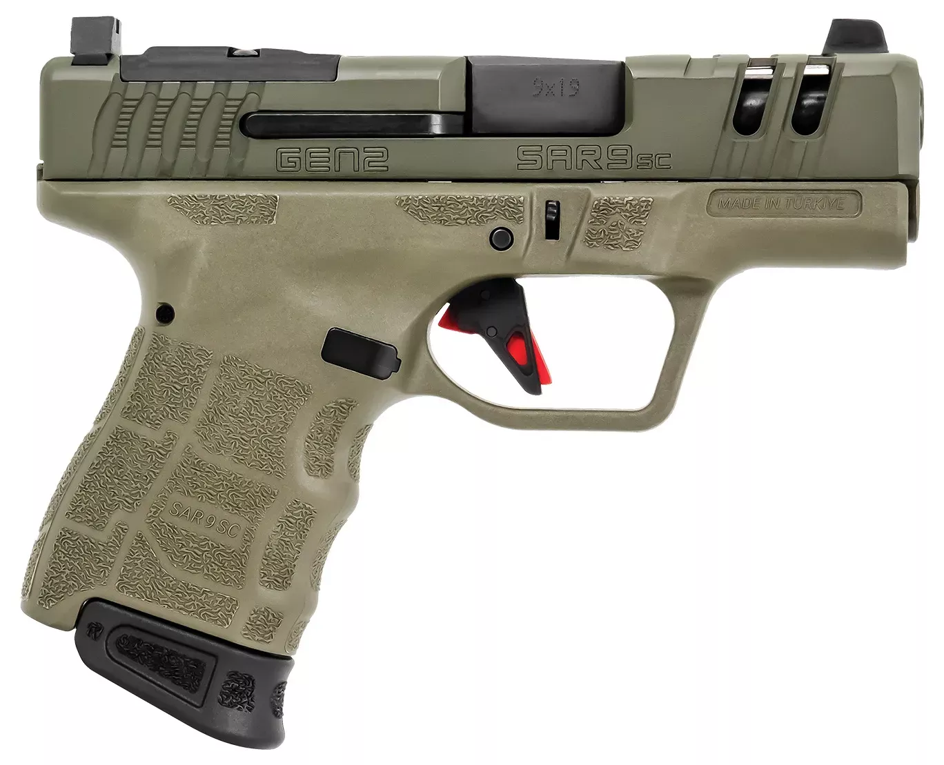 Sar SAR9 Subcompact GEN2 9mm 12/15RD ODG