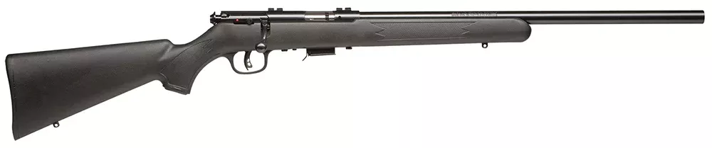 Savage Arms 96700 93R17 FV 17 HMR Caliber with 5+1 Capacity, 21″ Heavy Barrel, Matte Blued Metal Finish, Matte Black Synthetic Stock & AccuTrigger Right Hand (Full Size)
