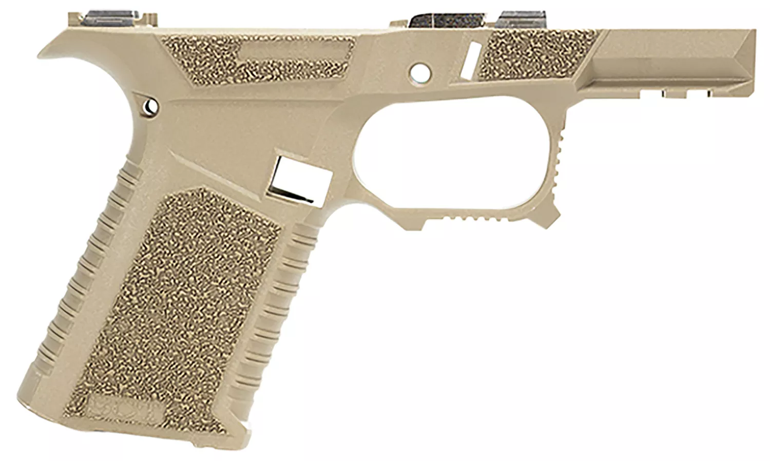 Sct Manufacturing 0225020100IA Sub CompactCompatible w/ Glock 43X/48 Flat Dark Earth Polymer Frame Aggressive Texture Grip Includes Locking Block