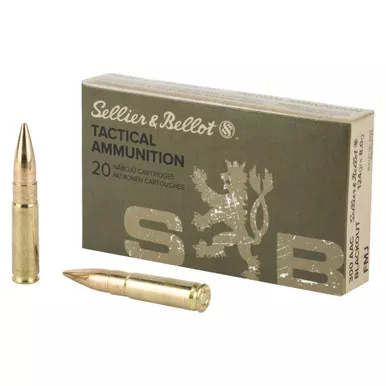 Sellier & Bellot Rifle - 300 Blackout, 124Gr, Full Metal Jacket, 20-Round Box
