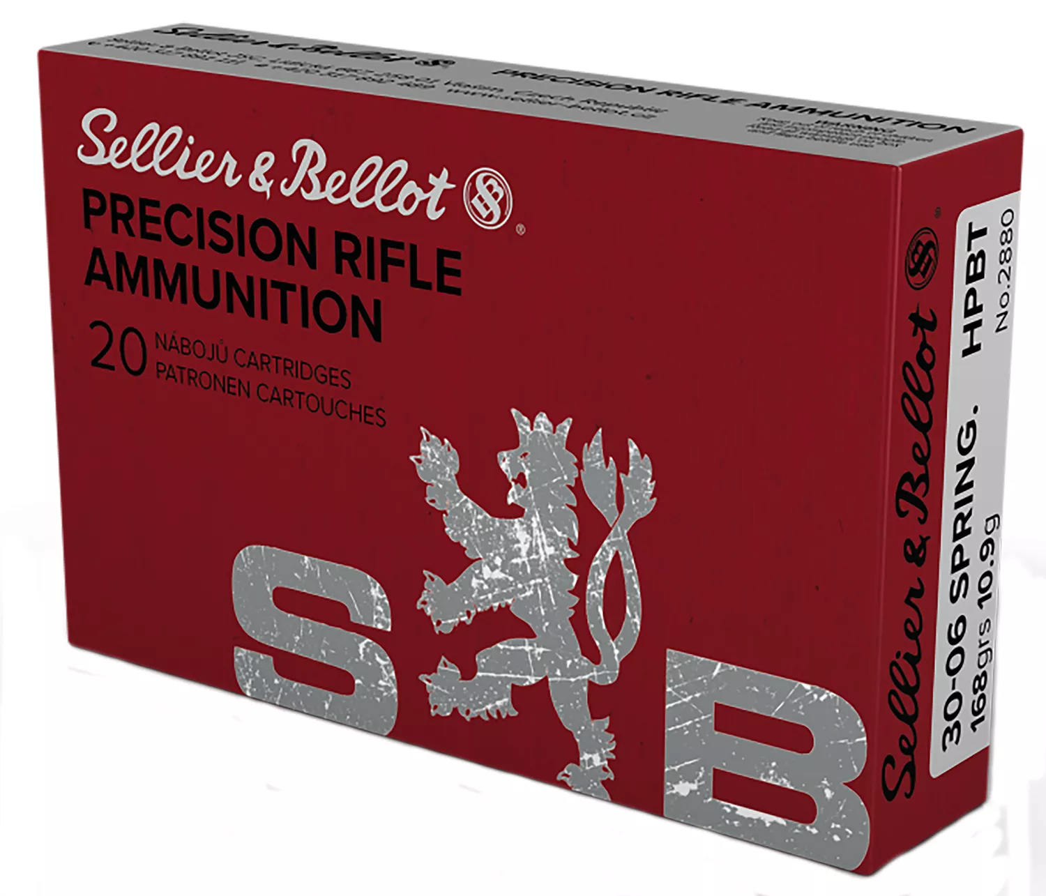 Sellier & Bellot SB3006D Rifle30-06Springfield 168gr Hollow Point Boat Tail 20 Per Box/20 Case