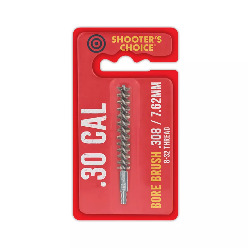 SHOOTERS CHOICE .30CAL BORE BRUSH 3" - Precision Cleaning Tool for Firearms