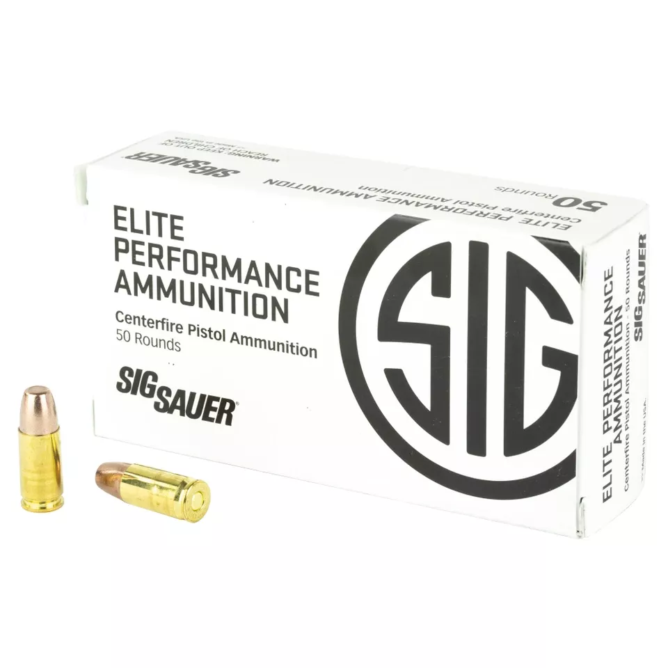 SIG AMMO 9MM +P 90GR Frangible 50/1000 Rounds