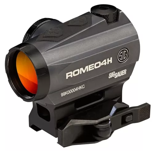 Sig Sauer Electro-Optics SOR43013 Romeo4HGraphite 1 x 20 mm Green Dot Horseshoe Ballistic Reticle