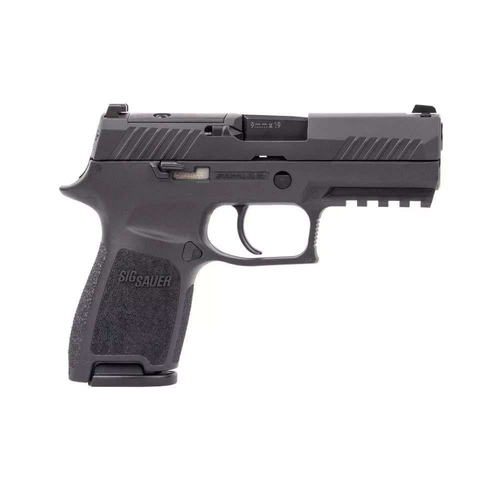 Sig Sauer P320 Compact Handgun 9mm Luger 10rd Magazines (2) 3.9″ Barrel Black OR MA Compliant