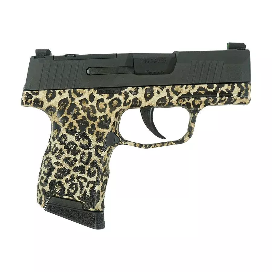 Sig Sauer P365 Leopard Print Optic Ready Handgun 9mm Luger 10rd Magazines(2) 3.1 Barrel X-RAY 3 Sights