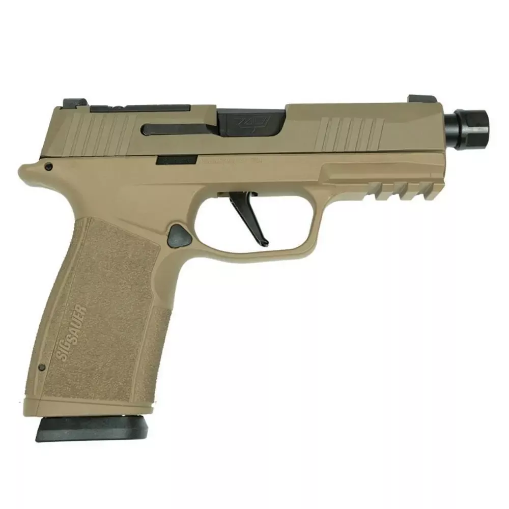 Sig Sauer P365 XMacro Handgun 9mm Luger 17RD Magazines (2) 3.7″ Barrel Two Tone Tan TB
