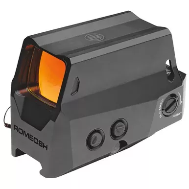 Sig Sauer Romeo 8 Red Dot Sight | Ballistic Circle Dot | 1X38mm | 68MOA & 2MOA | .5 MOA Adjustment | With Solid Lens Covers and 1/2 Hex Bolt Mount | No Shroud | Black Finish | SOR81001