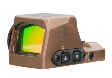 Sig Sauer Romeo-X | Red Dot | 2 MOA Dot & 32 MOA Circle | R1P/R2 and DeltaPoint Pro Footprint | For M18 & P320 | FDE | SORX1002
