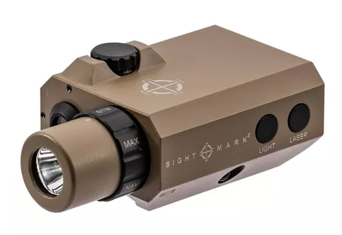 Sightmark SM25012DE LoPro Mini LaserLight Combo 5mW Green Laser 520nM WaveLength 50yds Day600yds Night Range with 300 Lumens White LED Light Dark Earth Finish UPC: 812495025709