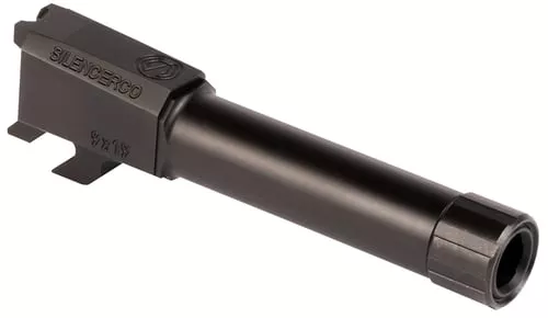SilencerCo Threaded Barrel for S&W M&P Shield 9mm Luger 1/2X28 3.5″ Black