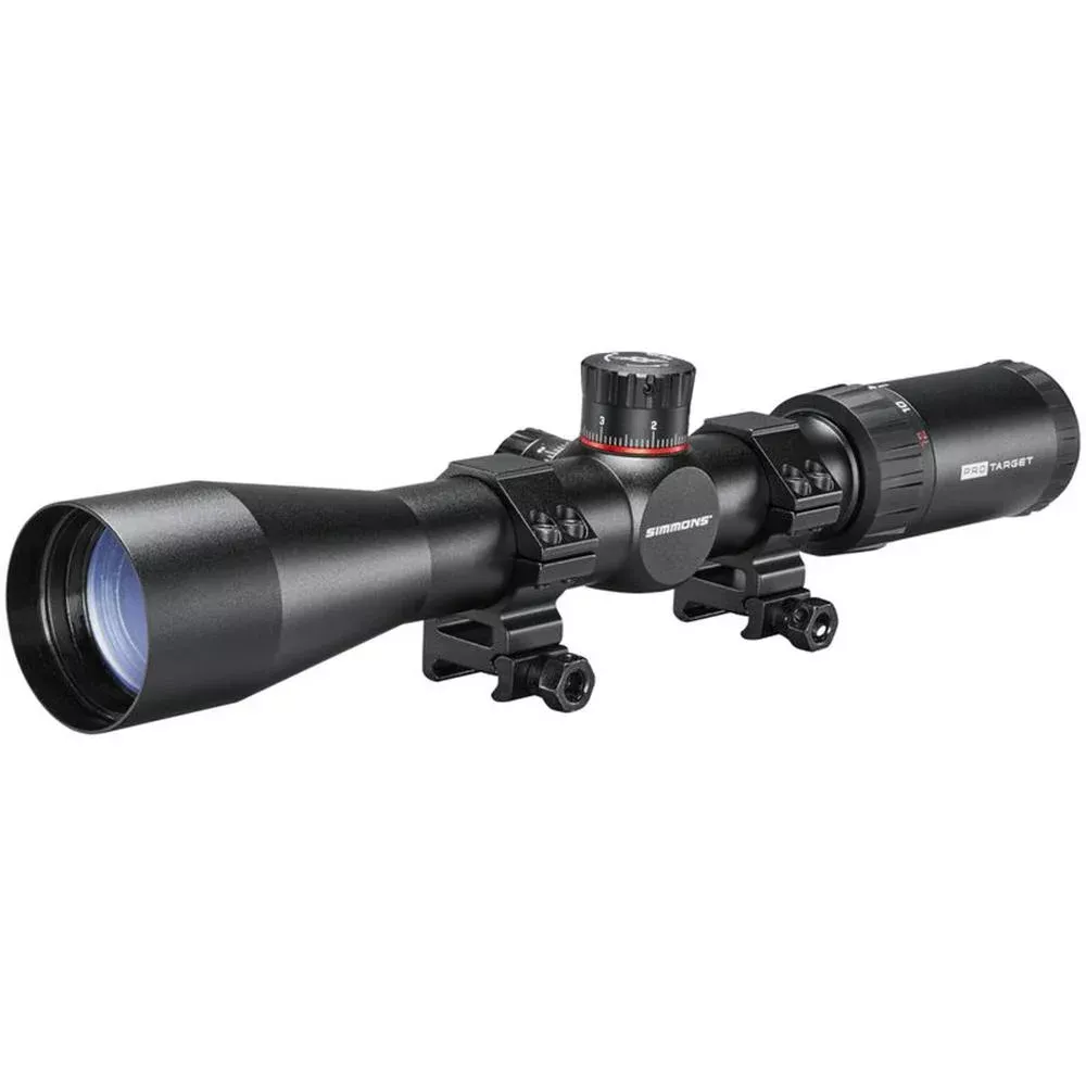 Simmons Pro Target Rifle Scope 4-12×40 30mm SFP Mil Dot Black