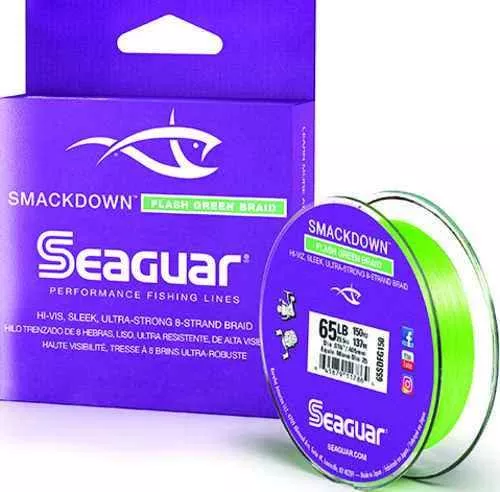 Smackdown Braid Line Flash Green 150yd Model: 65sdfg150