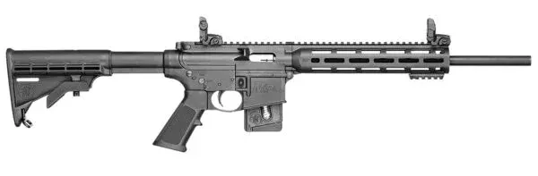 Smith & Wesson 10207 M&P15-22 Sport *CT,MA,MD,NJ Compliant 22 LR Caliber with 10+1 Capacity, 16.50″ Barrel, Matte Black Metal Finish & Fixed CAR Black Synthetic Stock Right Hand