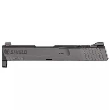 Smith & Wesson Shield Optics Ready Slide Assembly | SHIELD SMS and Holosun 507K Footprint | White 3 Dot Sights | Fits 9MM 3.1″ Barrel Shield and Shield M2.0 Models | Armornite Finish | Black | 3015613