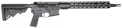 Sons Of Liberty Gun Works BROADSWORD896MAX16 Broadsword6mm MAX Black Hardcoat Anodize Picatinny Rail Receiver, M-LOK Handguard, B5 Bravo Black Synthetic Stock
