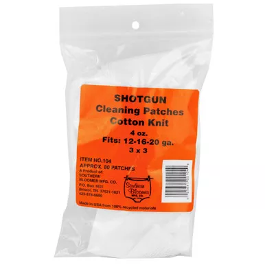 Southern Bloomer Cotton Patch, For All Gauges Shotguns, Ribbed, 85 Per Bag #104