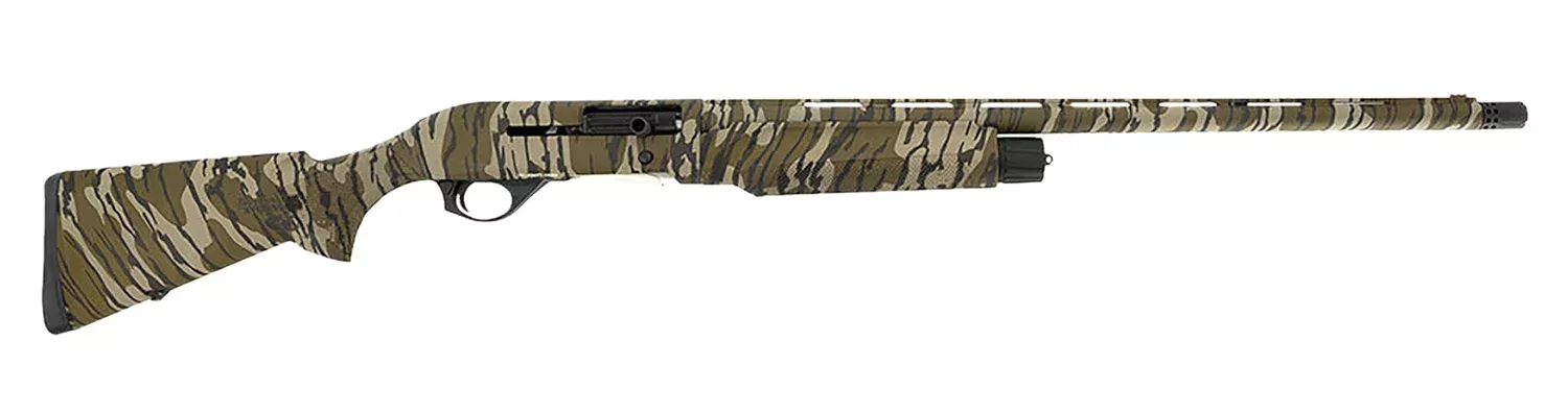 Spandau Arms 21000192 S2Full Size 12 Gauge Semi-Auto 3″ 3- 2.75″ Shells 28″ Overall Mossy Oak Bottomland Vent Rib Barrel, Drilled & Tapped Receiver & Fixed Synthetic Stock, Benelli Choke Tube System