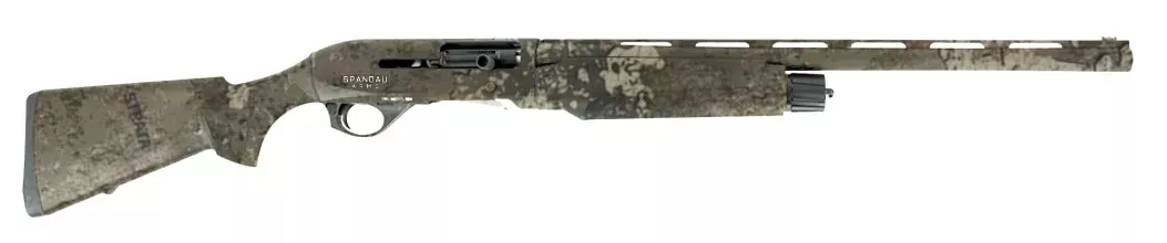 Spandau Arms 21000200 S2 12 Gauge 3″ 3+1 21″ Overall True Timber Strata Vent Rib Barrel, Drilled & Tapped Receiver, Fixed True Timber Strata Synthetic Stock