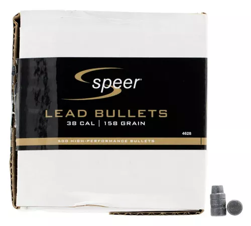 Speer 4628 Handgun38 Cal .358 158 gr Lead Semi Wad Cutter Hollow Point 500 Per Box 1 Case UPC: 076683046284