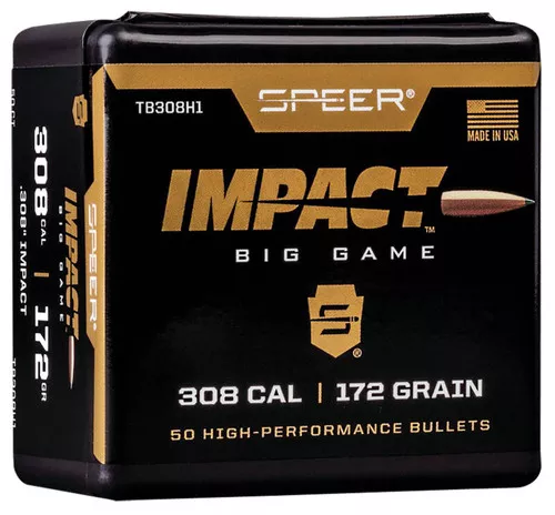 Speer TB308H1 Impact30 Cal .308 172 gr Slipstream Polymer Tip 50 Per Box 5 Case UPC: 604544650617