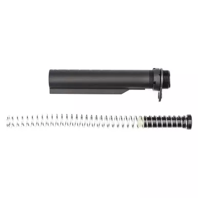 Spike's Tactical Rifle Buffer Tube Assembly, Includes Buffer, Buffer Tube, Buffer Spring, Castle Nut, End Plate, Fits AR-15 Rifles, Black