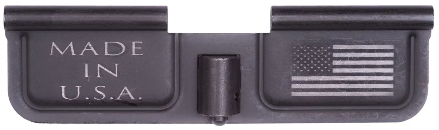 Spikes SED7002 Ejection Port Door USA/Flag AR-15 Black Phosphate Steel