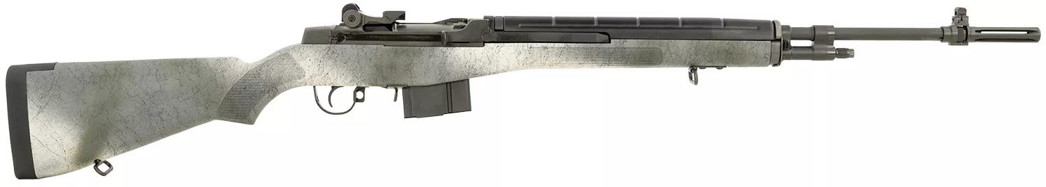 Springfield Armory MA9112 M1A Standard Issue Sports South Exclusive 308 Win/7.62x51mm 10+1 22" Black Cerakote Steel Barrel & Picatinny Rail Steel Receiver, Fixed GB Black Speckled Synthetic Stock