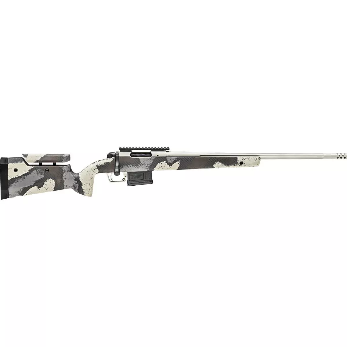 Springfield Armory Model 2020 Waypoint 6.5 Creedmoor Rifle 5rd Magazine 22″ Fluted Barrel Camo Adjustable Stock