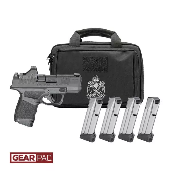 SPRINGFIELD HELLCAT OSP 9MM – 3″ 10RD 4MAGS CA LEGAL GEARPAC
