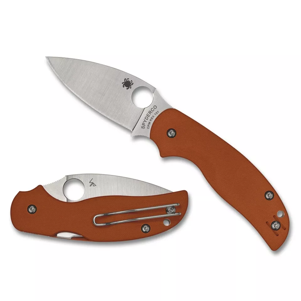 Spyderco Sage 5 Burnt Orange G-10 3" Folding Knife