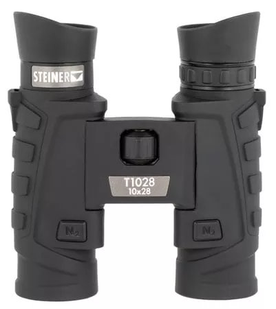 Steiner 2004 T1028 Tactical 10x28mm Roof Prism, Fast-Close Focus, Black Makrolon w/Rubber Armor