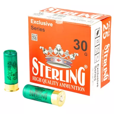 Sterling Exclusive Series, 12 Gauge 2.75", #9, 1 1/6 oz, Shot Shell, 25 Round Box 8698779950651