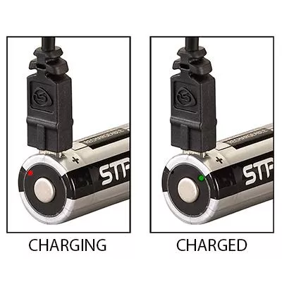 Streamlight 18650 USB Rechargeable Lithium Ion Battery with Integrated Micro-USB Charge Port – 2/pk