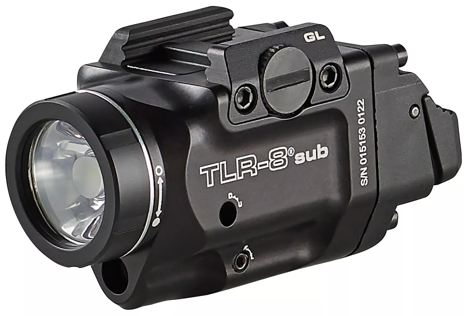 Streamlight 69411 TLR-8 Sub Gun Light with Red LaserBlack Anodized 500 Lumens White LED Glock 43X