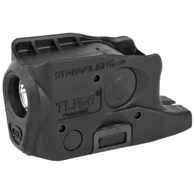 Streamlight TLR-6 Weapon Light | For Glock 26/27/33 | 100 Lumens | Black Polymer | White Light | 69282