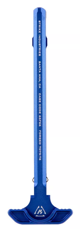 Strike ARSLCHBLU Latchless Charging Handle AR15 Blue Anodized Aluminum UPC: 708747546675