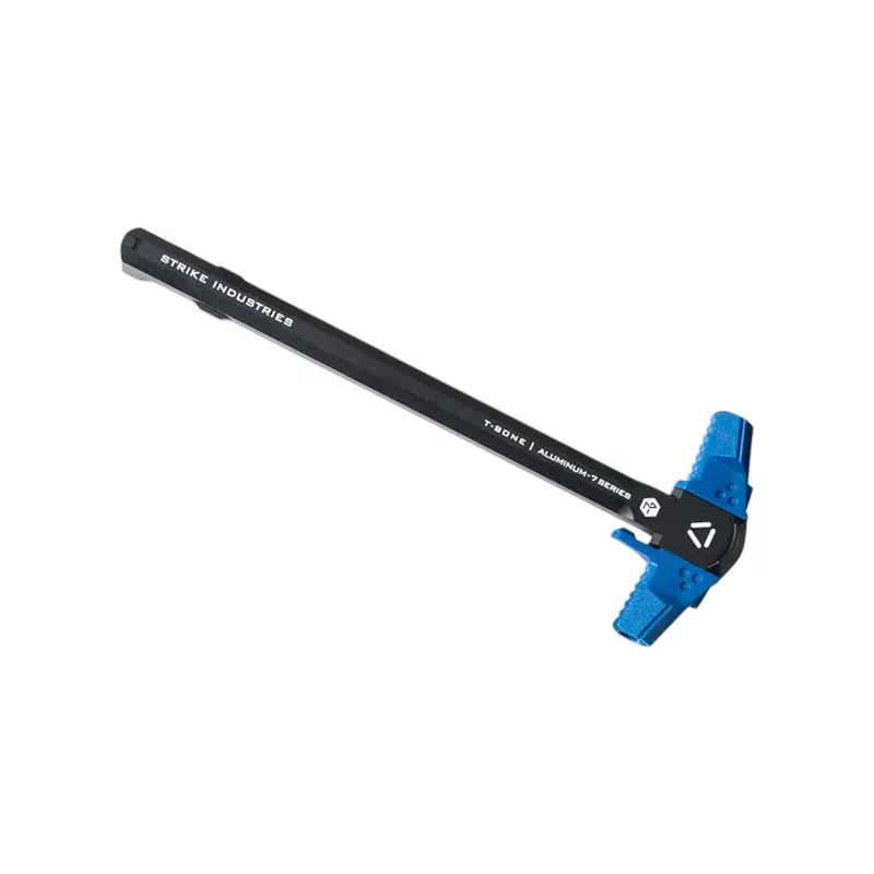 Strike Industries AR15 T-Bone Charging Handle– Black/Blue