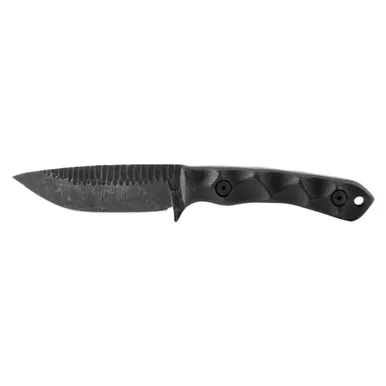 Stroup Knives GP2 - Fixed Blade Knife, Plain, Black